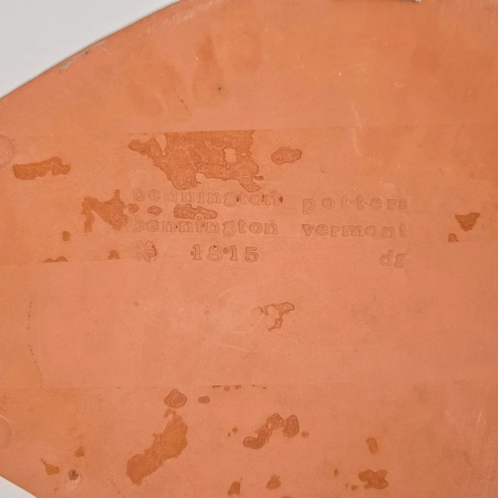 Bennington Potters Vermont Terracotta Fish Trivet Clay Hot Plate 1815 David Gil